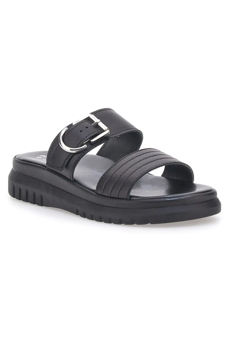 Ciabatte nere in vera pelle Made in Italy Pittarello Love 36091926