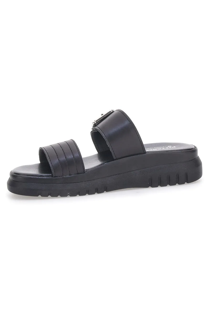 Ciabatte nere in vera pelle Made in Italy Pittarello Love 36091926