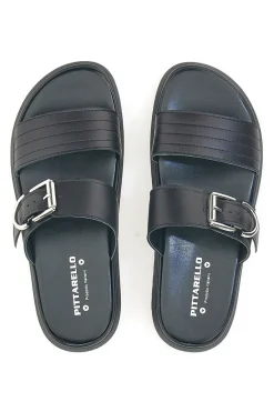 Ciabatte nere in vera pelle Made in Italy Pittarello Love 36091926