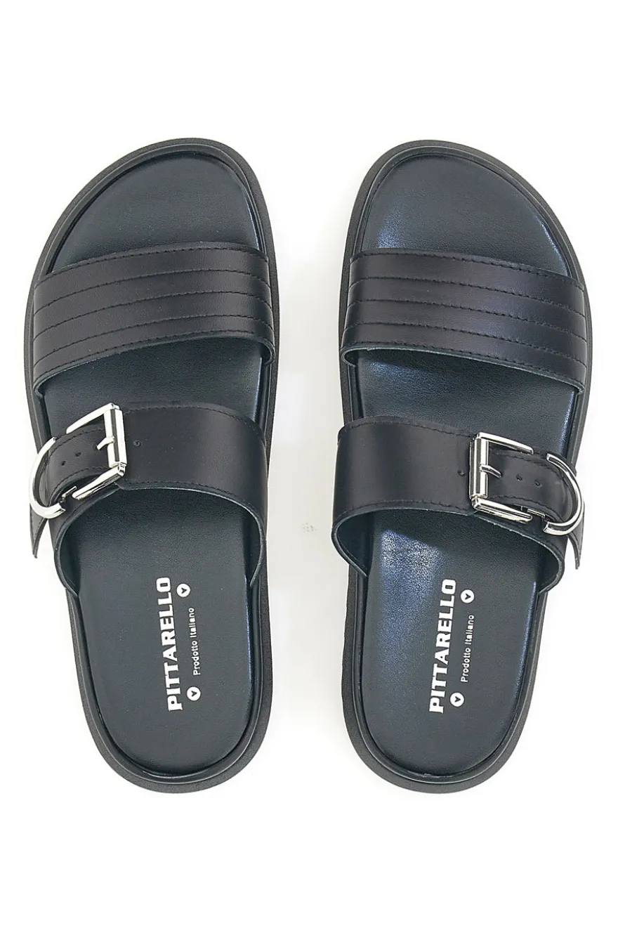 Ciabatte nere in vera pelle Made in Italy Pittarello Love 36091926