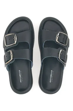 Ciabatte Nere In Vera Pelle Pittarello Capsule 27154