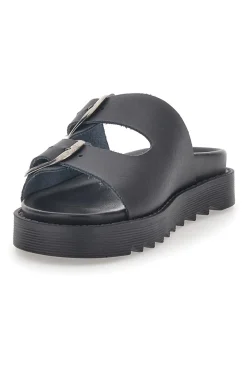 Ciabatte Nere In Vera Pelle Pittarello Capsule 27154