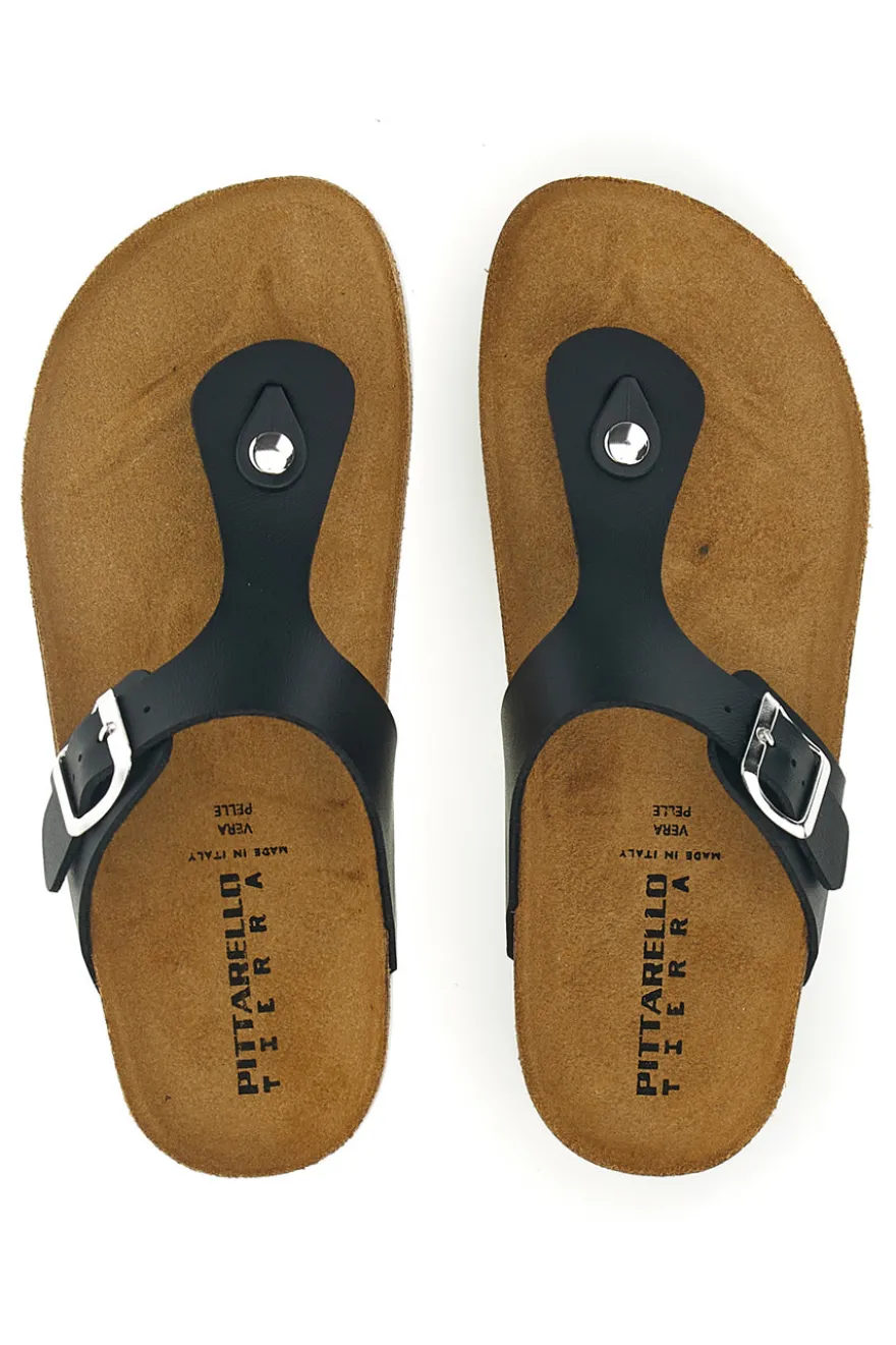 Ciabatte nere infradito Pittarello Tierra 335A2177SR