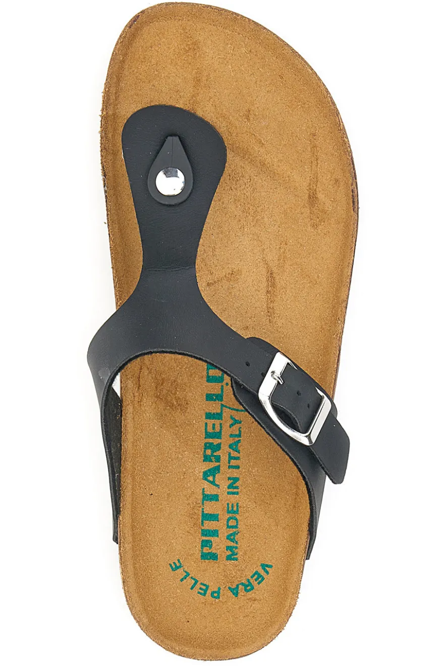 Ciabatte Nere Infradito Pittarello Bio 3352177