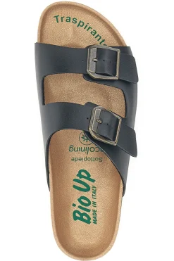 Ciabatte Nere Made In Italy Con Cinturini Regolabili Bio Up 25403