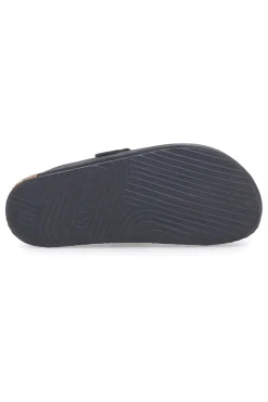 Ciabatte Nere Made in Italy Con Sottopiede in Vera Pelle SUPERGA S31U384