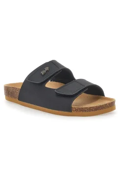 Ciabatte Nere Made In Italy Con Sottopiede In Vera Pelle Bio Up 26411