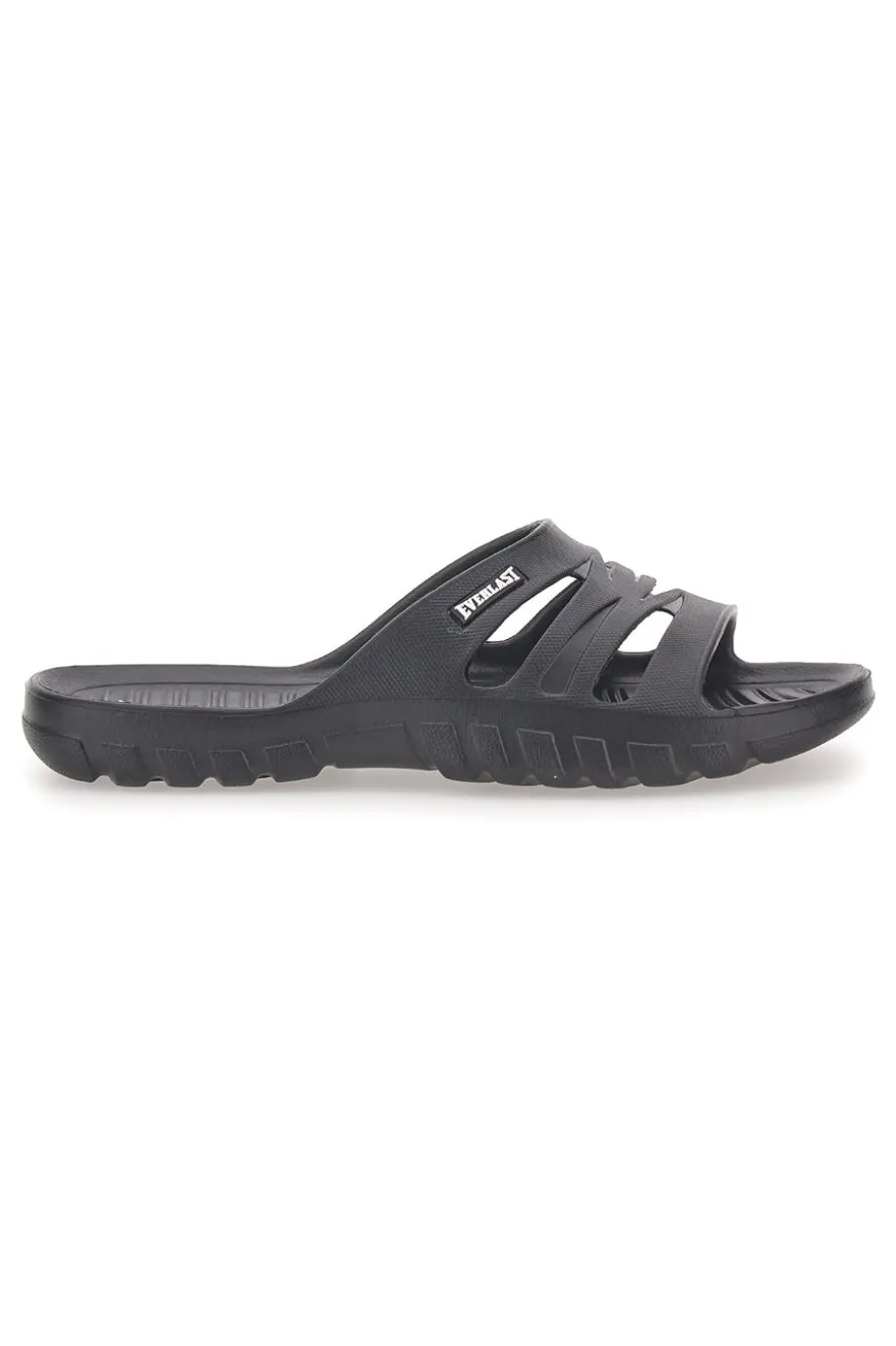 Ciabatte nere monoscocca con logo EVERLAST EV064