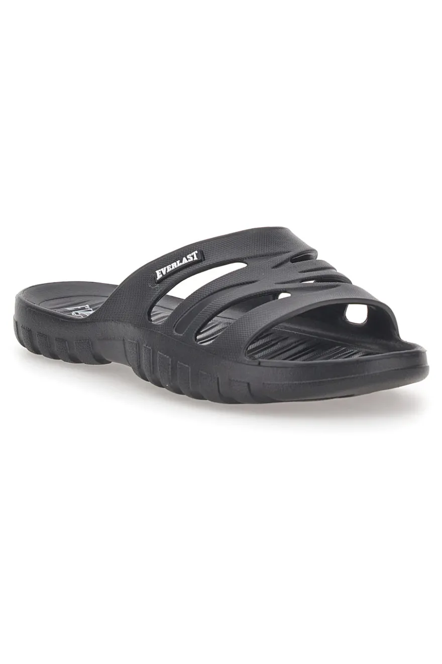 Ciabatte nere monoscocca con logo EVERLAST EV064