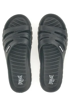 Ciabatte nere monoscocca con logo EVERLAST EV064