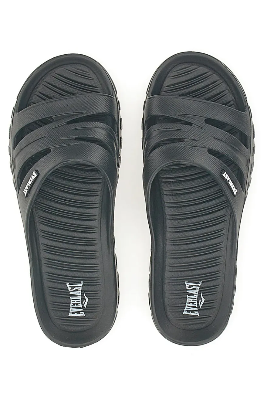 Ciabatte nere monoscocca con logo EVERLAST EV064
