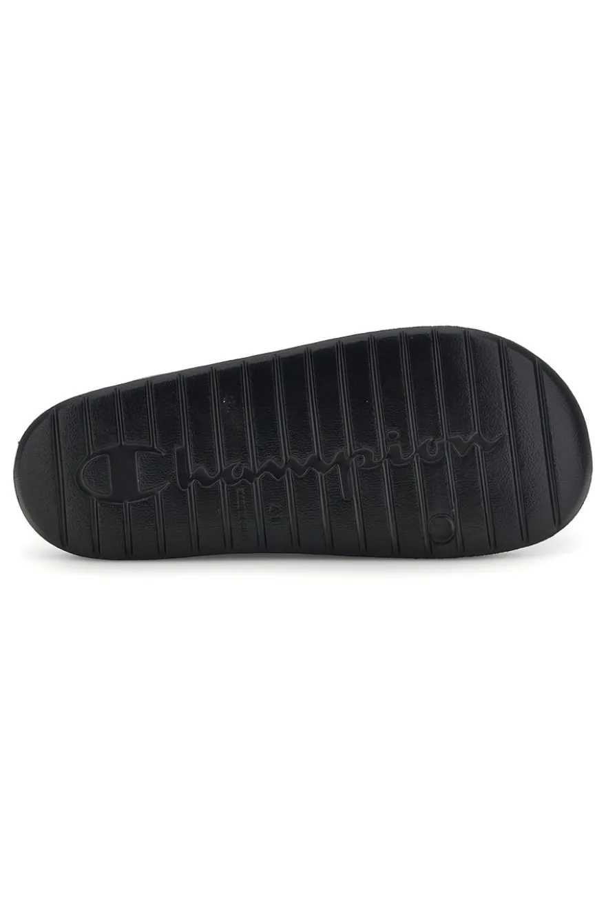Ciabatte nero con fascia logata Champion Cabana Box Slide