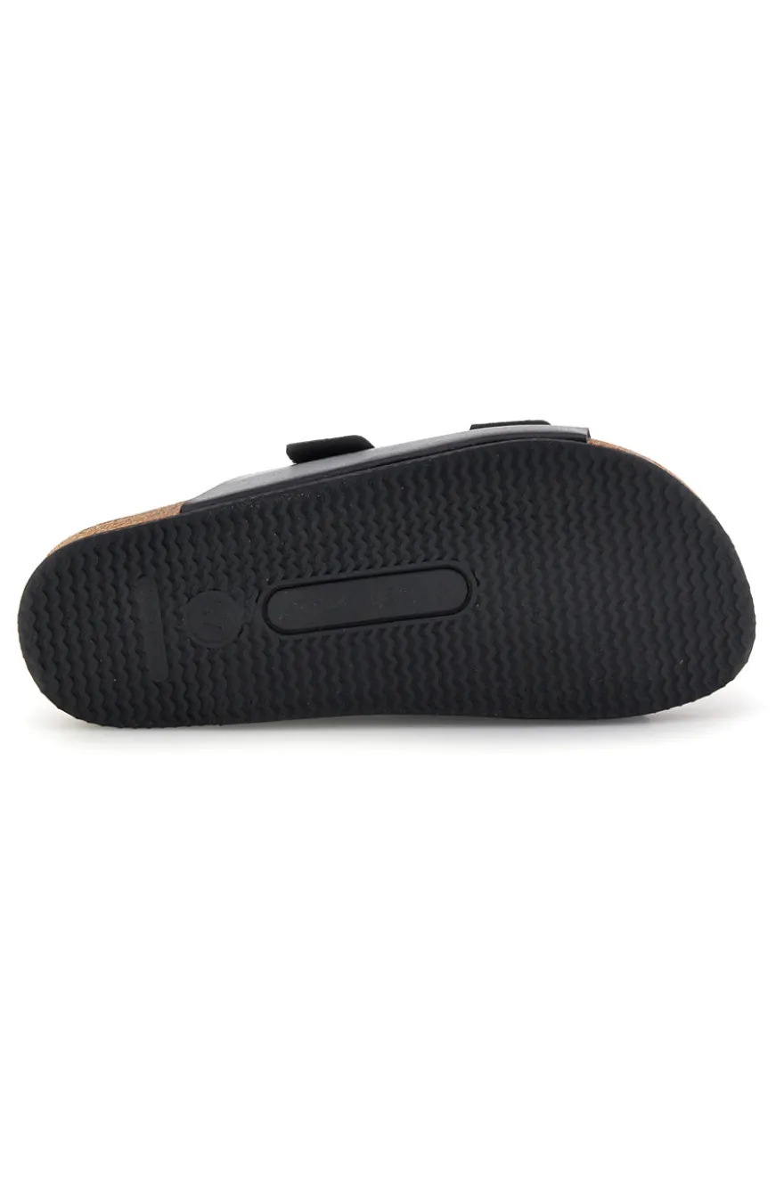 Ciabatte nero doppia fibbia Pittarello tierra 335A20630SR
