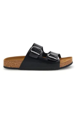 Ciabatte nero doppia fibbia Pittarello tierra 335A20630SR