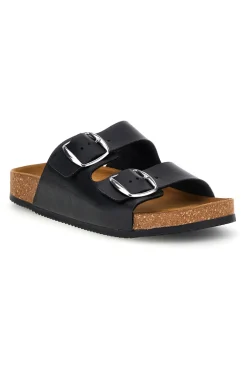 Ciabatte nero doppia fibbia Pittarello tierra 335A20630SR