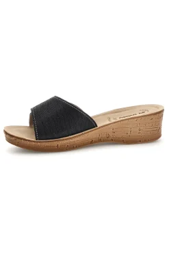 Ciabatte Nero Fascia Con Strass Inblu 2690