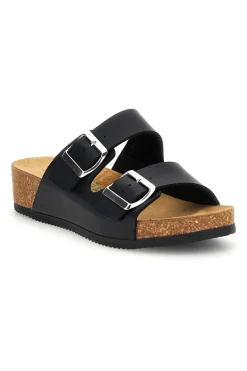 Ciabatte nero sottopiede in vera pelle Pittarello eco 293A350SR