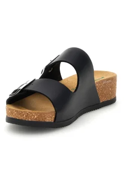 Ciabatte nero sottopiede in vera pelle Pittarello eco 293A350SR