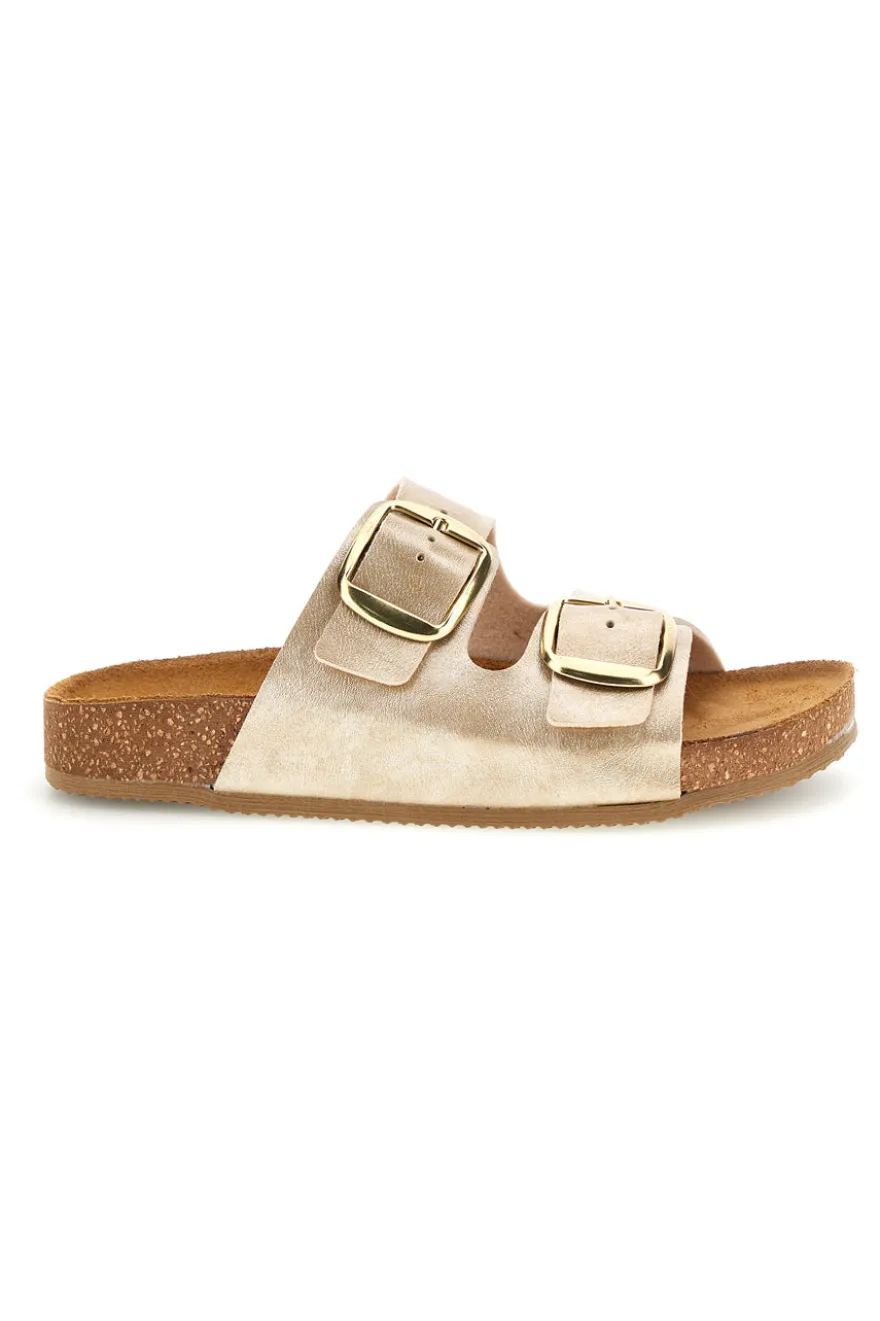 Ciabatte oro sottopiede in vera pelle Pittarello tierra 335A20630SR
