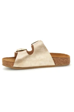 Ciabatte oro sottopiede in vera pelle Pittarello tierra 335A20630SR