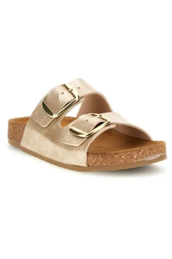 Ciabatte oro sottopiede in vera pelle Pittarello tierra 335A20630SR