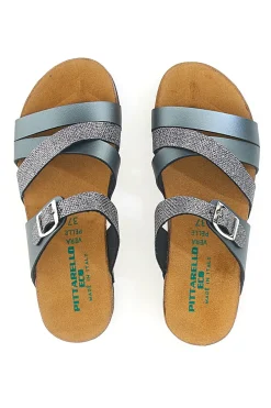 Ciabatte Piombo Con Sottopiede in pelle Pittarello Eco 293A410