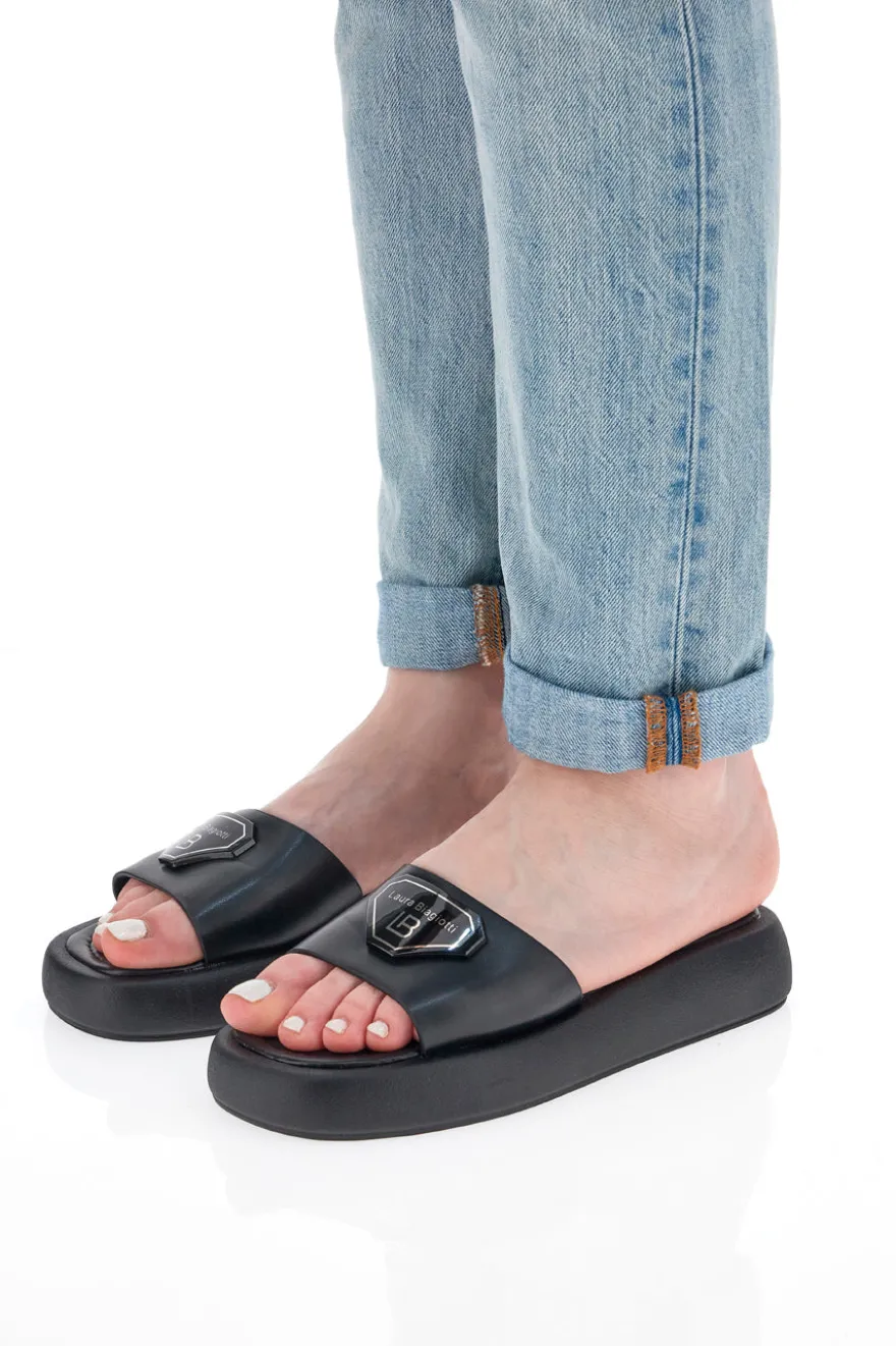 Ciabatte Platform Laura Biagiotti 8173 Nere