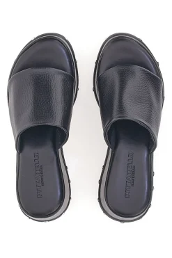 Ciabatte Platform Nere in Pelle Pittarello 5765