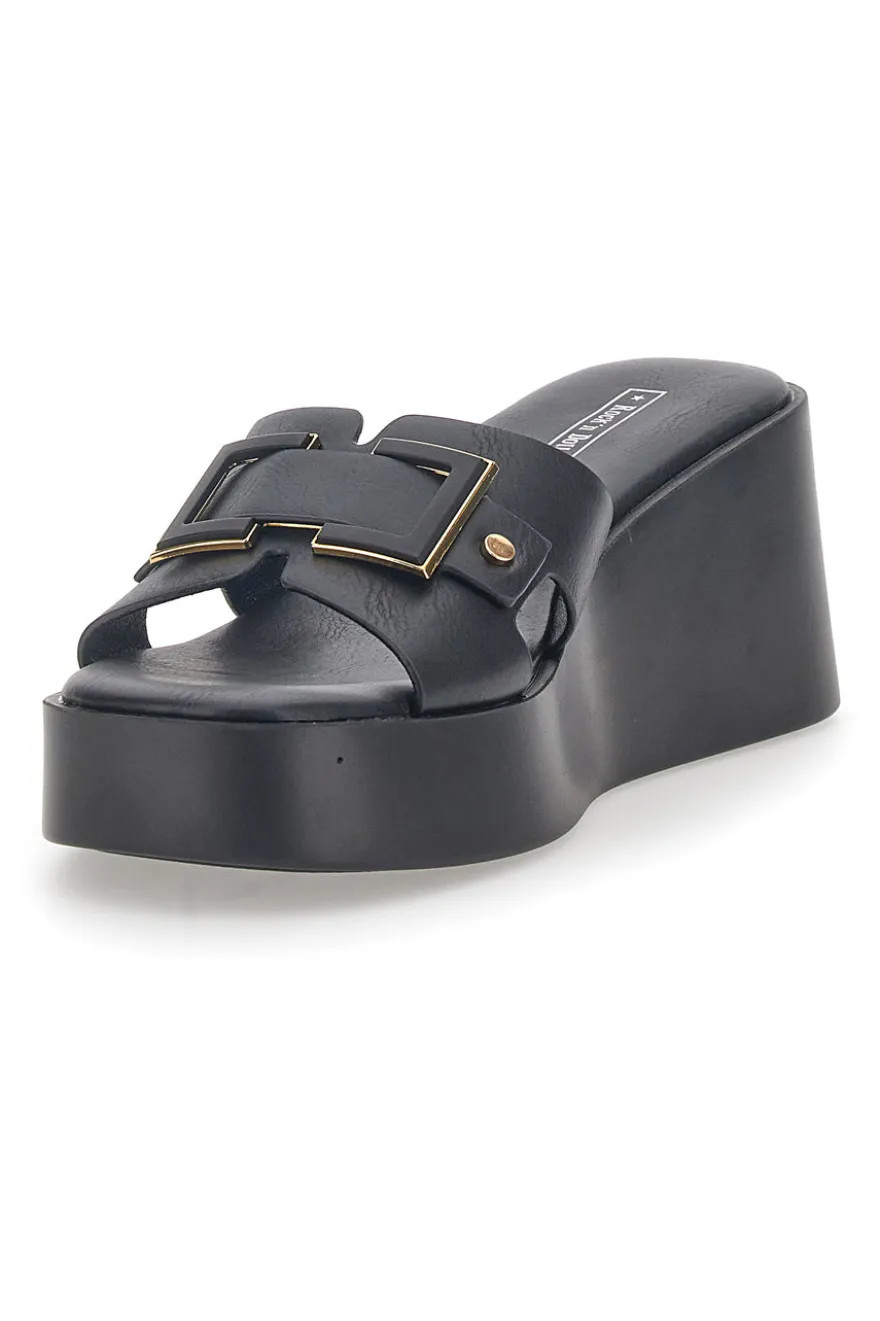 Ciabatte Platform Nere Rock'n Doll 390275