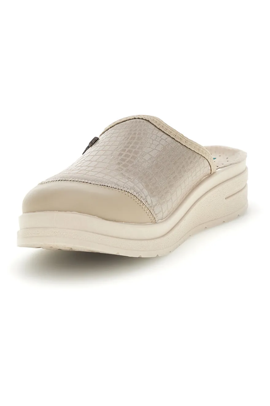 Ciabatte professionali beige con plantare anatomico Bio up 753