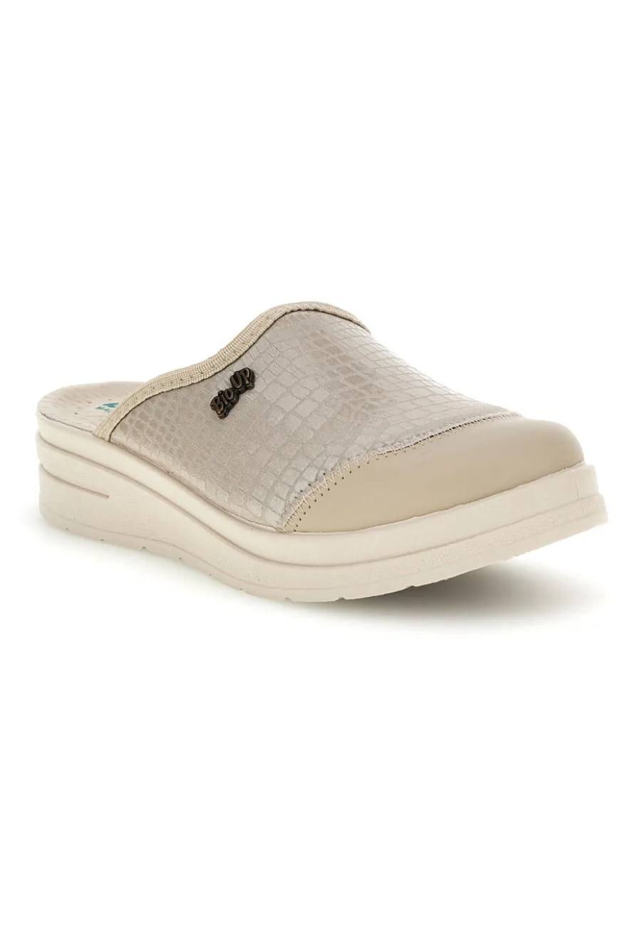 Ciabatte professionali beige con plantare anatomico Bio up 753