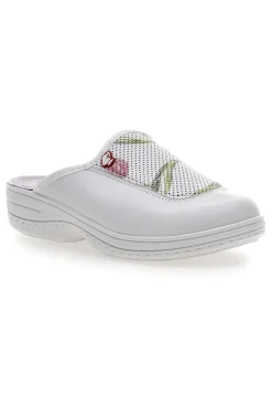 Ciabatte Professionali Bianche in Vera Pelle Mrs Chef 5533