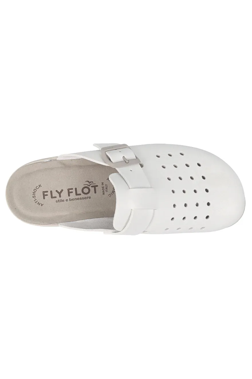 Ciabatte professionali bianche con cinturino regolabile Fly Flot 90510J34EA