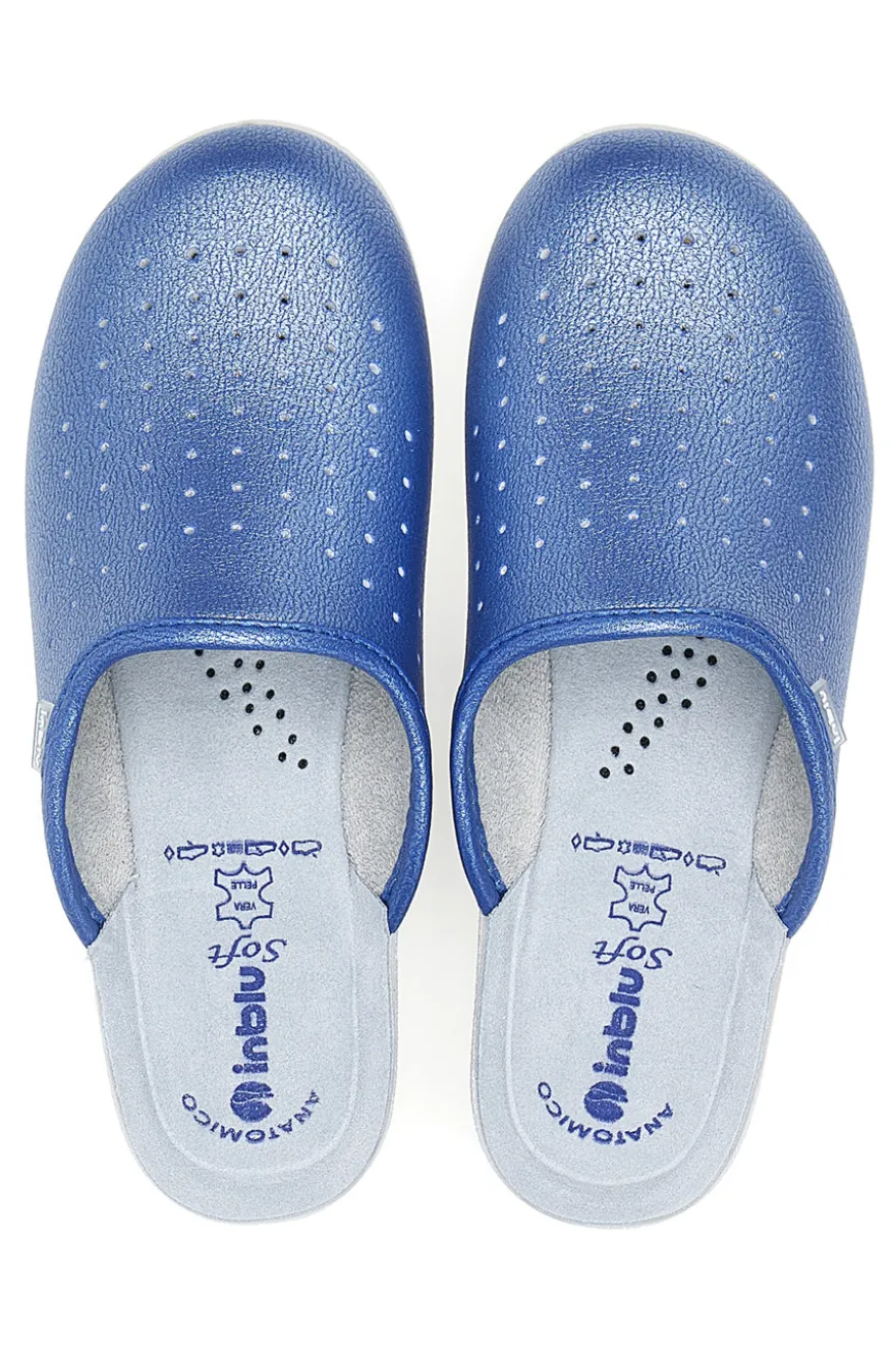 Ciabatte professionali blu traforate con plantare anatomico Inblu 5033N