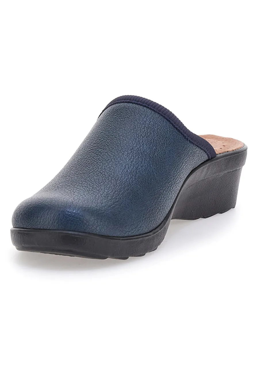 Ciabatte Professionali Blu Con Plantare in pelle Made In Italy Fly Flot 75202