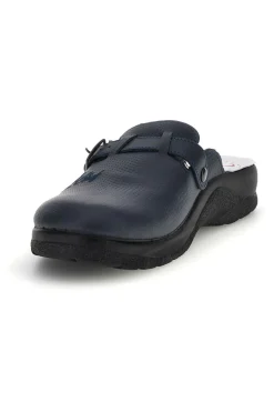 Ciabatte professionali blu in vera pelle Mr. chef 8015