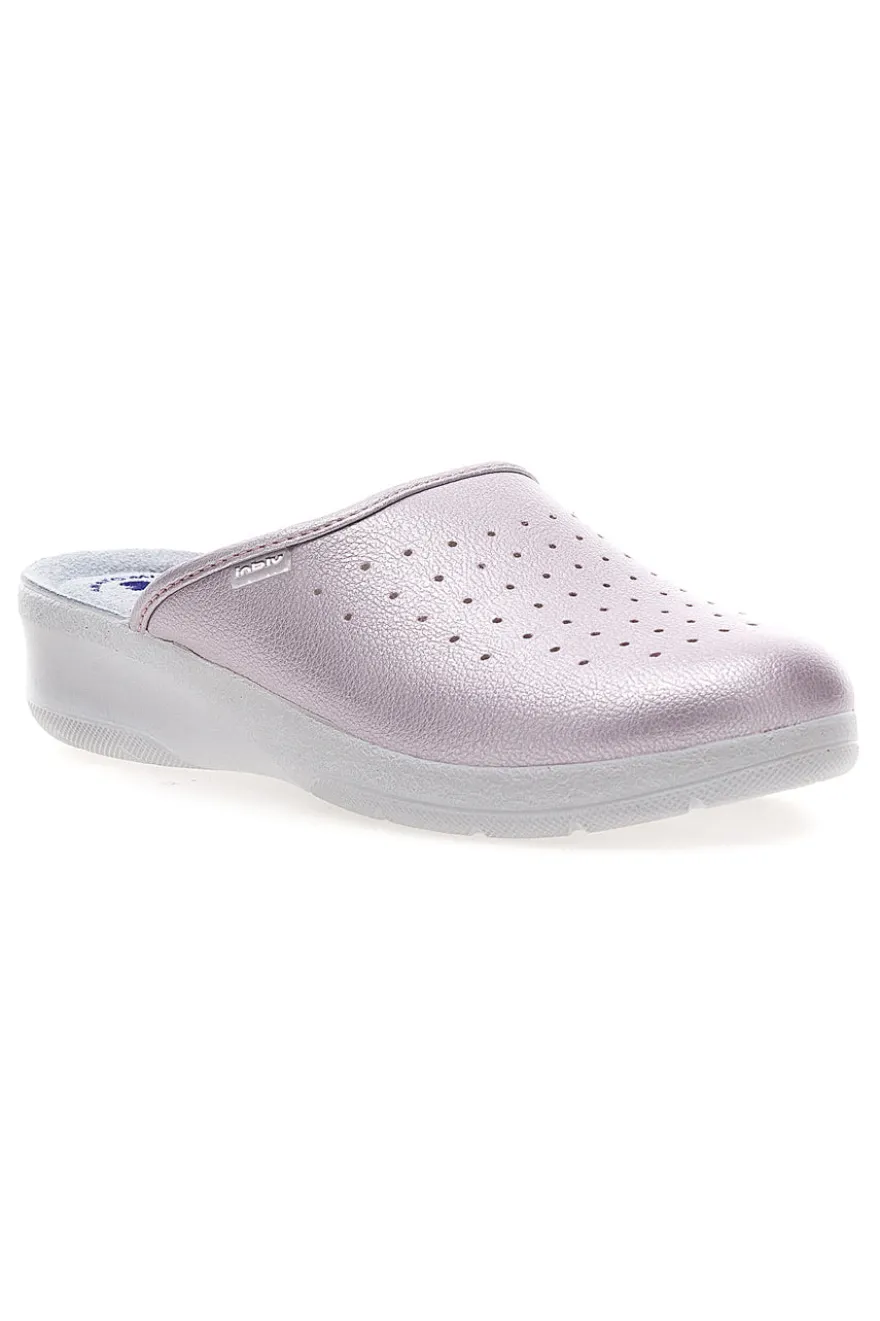 Ciabatte professionali da donna rosa traforate Inblu 5033N