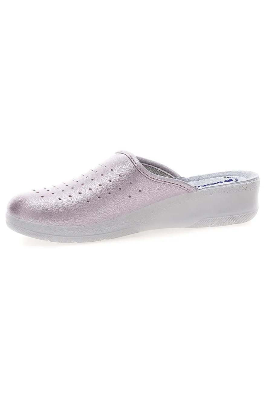 Ciabatte professionali da donna rosa traforate Inblu 5033N