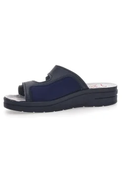 Ciabatte Professionali In Vera pelle blu Made in Italy MRS CHEF 1781
