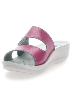 Ciabatte rosa con doppia fascia regolabile e plantare anatomico INBLU 63VR
