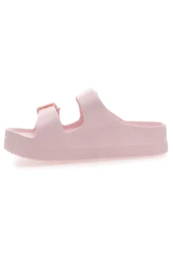 Ciabatte rosa con doppia fibbia in gomma 2T2L HM07