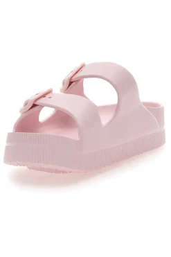 Ciabatte rosa con doppia fibbia in gomma 2T2L HM07