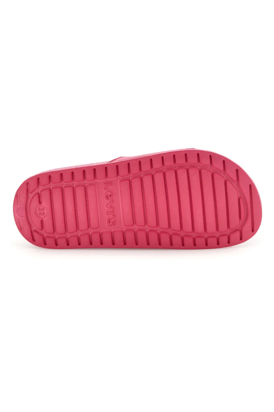Ciabatte rosa con fascia logo Levi's VPOL0240S