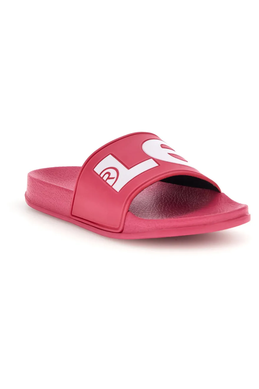 Ciabatte rosa con fascia logo Levi's VPOL0240S