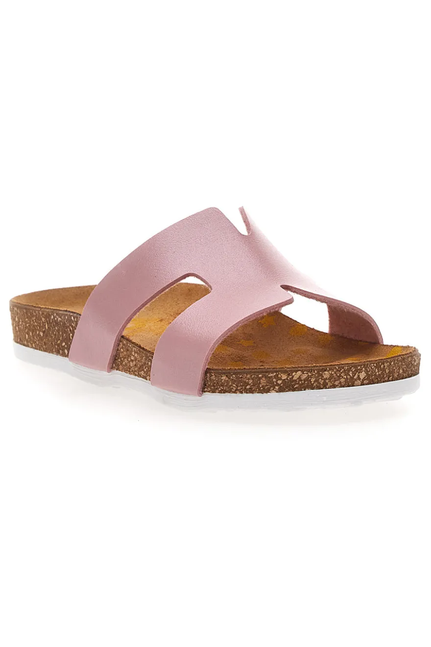 Ciabatte rosa con fascia e sottopiede anatomico PITTARELLO BIO 257A800SR