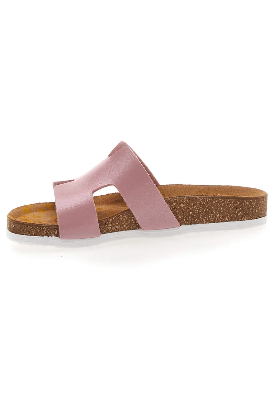 Ciabatte rosa con fascia e sottopiede anatomico PITTARELLO BIO 257A800SR