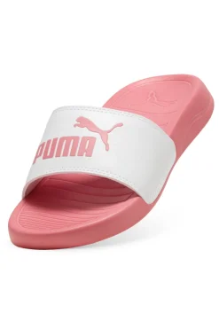 Ciabatte rosa con logo a contrasto Puma Popcat 20 Jr