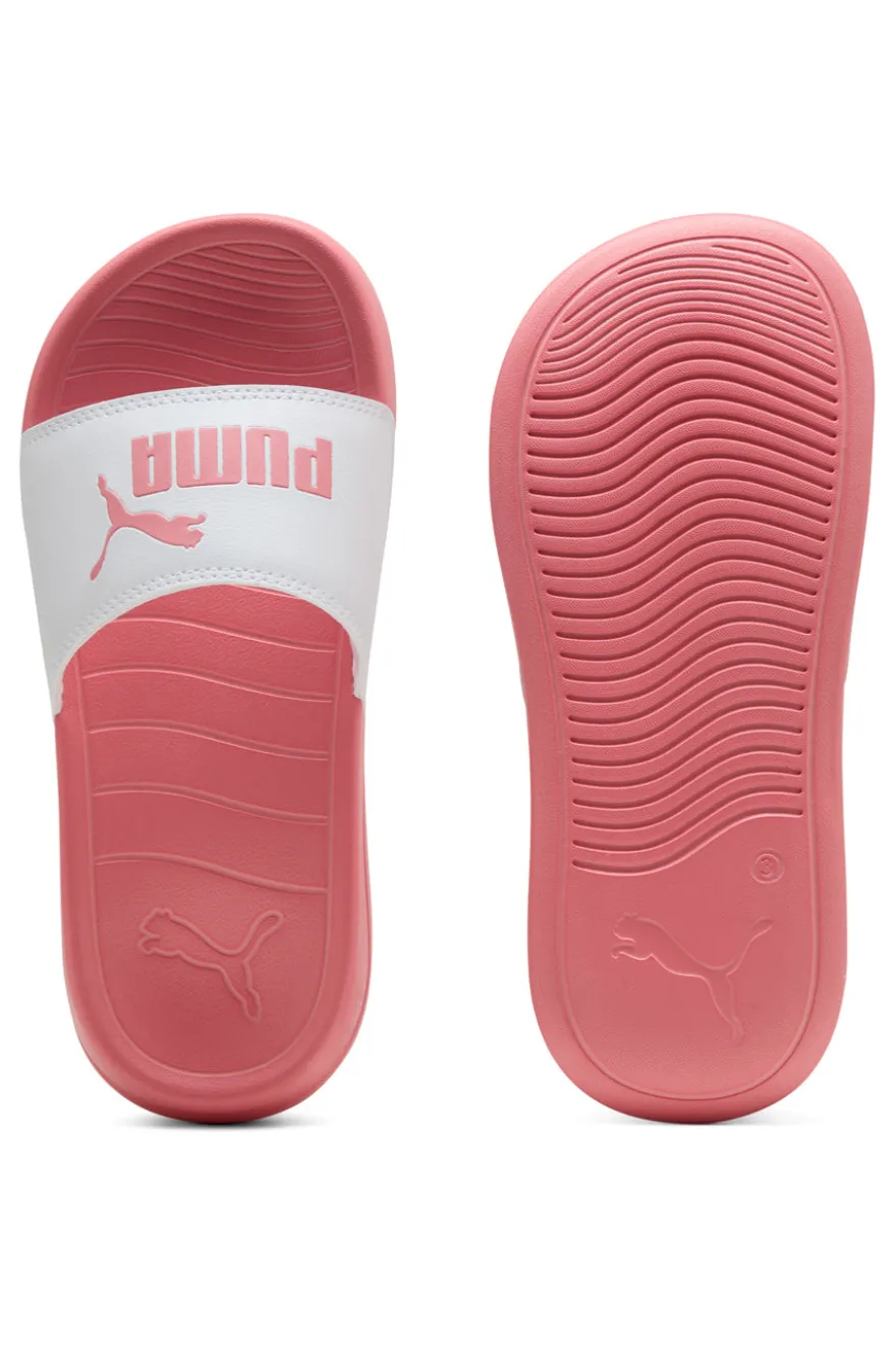 Ciabatte rosa con logo a contrasto Puma Popcat 20 Jr