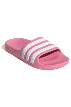 Ciabatte rosa con strisce Adidas Adilette Aqua K