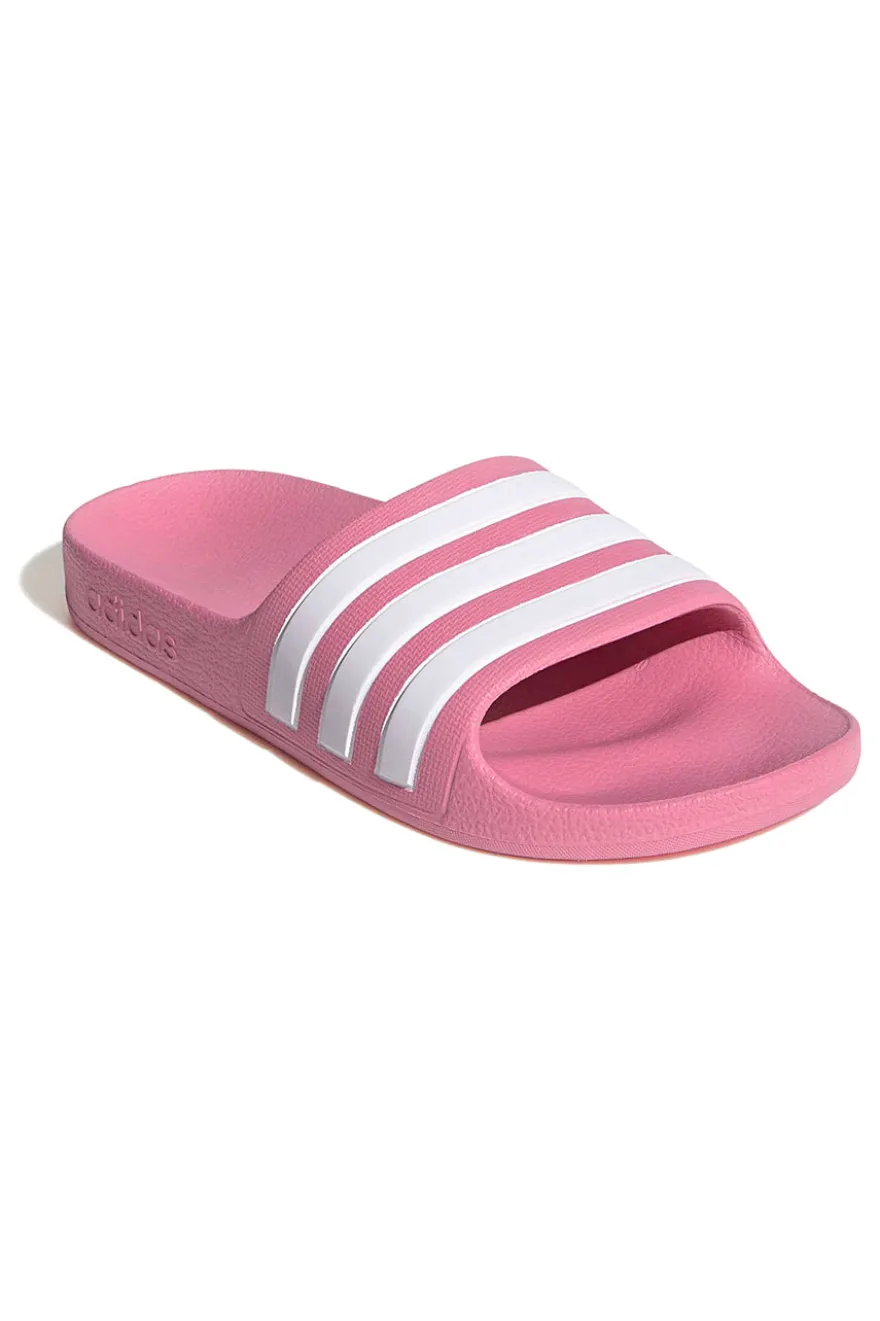 Ciabatte rosa con strisce Adidas Adilette Aqua K